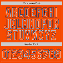 Загрузить изображение в средство просмотра галереи, Custom Orange White-Navy Authentic Baseball Jersey