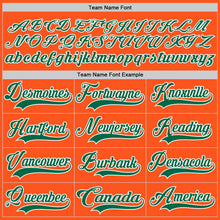 Charger l'image dans la galerie, Custom Orange Kelly Green-White Hockey Jersey