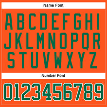 Charger l'image dans la galerie, Custom Orange Kelly Green-White Hockey Jersey