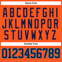 Charger l'image dans la galerie, Custom Orange Navy-Teal Hockey Jersey