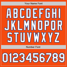 Загрузить изображение в средство просмотра галереи, Custom Orange White-Royal Authentic Baseball Jersey