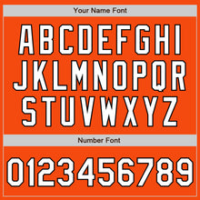 Laden Sie das Bild in den Galerie-Viewer, Custom Orange White-Black Authentic Baseball Jersey