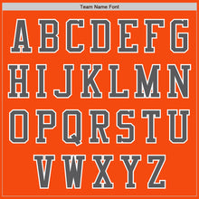 Laden Sie das Bild in den Galerie-Viewer, Custom Orange Steel Gray-White Authentic Baseball Jersey