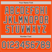 Laden Sie das Bild in den Galerie-Viewer, Custom Orange Steel Gray-White Authentic Baseball Jersey