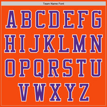 Laden Sie das Bild in den Galerie-Viewer, Custom Orange Purple-White Authentic Baseball Jersey