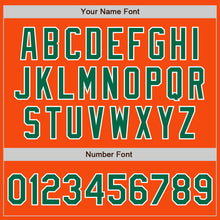 Laden Sie das Bild in den Galerie-Viewer, Custom Orange Kelly Green-White Authentic Baseball Jersey