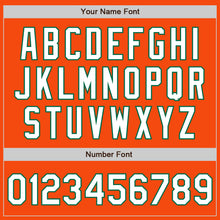 Laden Sie das Bild in den Galerie-Viewer, Custom Orange White-Kelly Green Authentic Baseball Jersey