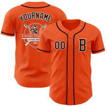 Laden Sie das Bild in den Galerie-Viewer, Custom Orange Brown-White Authentic Baseball Jersey