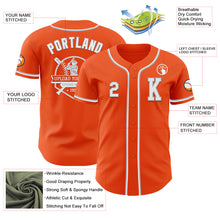 Laden Sie das Bild in den Galerie-Viewer, Custom Orange White-Gray Authentic Baseball Jersey