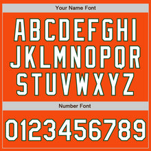 Laden Sie das Bild in den Galerie-Viewer, Custom Orange White-Green Authentic Baseball Jersey
