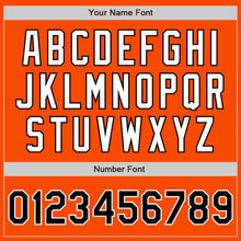 Charger l'image dans la galerie, Custom Orange Black-White Authentic Baseball Jersey