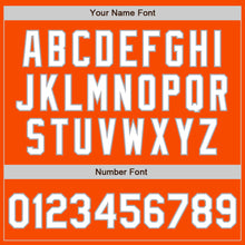 Load image into Gallery viewer, Custom Stitched Orange White-Gray Baseball Pullover Sweatshirt Hoodie