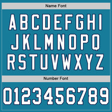 Загрузить изображение в средство просмотра галереи, Custom Panther Blue White=Navy Mesh Authentic Throwback Football Jersey