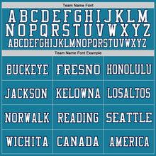 Загрузить изображение в средство просмотра галереи, Custom Panther Blue Navy-White Mesh Authentic Throwback Football Jersey