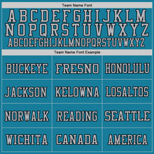 Загрузить изображение в средство просмотра галереи, Custom Panther Blue Gray-Black Mesh Authentic Throwback Football Jersey