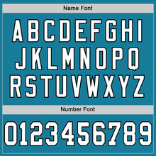 Загрузить изображение в средство просмотра галереи, Custom Panther Blue White-Black Mesh Authentic Throwback Football Jersey