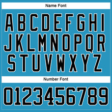 Laden Sie das Bild in den Galerie-Viewer, Custom Panther Blue Black-White Hockey Lace Neck Jersey