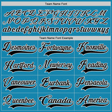 Load image into Gallery viewer, Custom Panther Blue Black-White Hockey Jersey