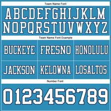 Charger l'image dans la galerie, Custom Panther Blue White-Navy Authentic Football Jersey