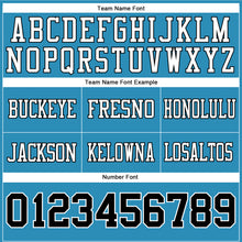 Charger l'image dans la galerie, Custom Panther Blue Black-White Authentic Football Jersey