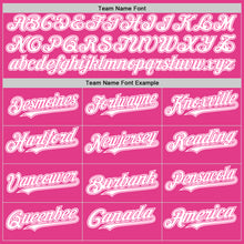 Загрузить изображение в средство просмотра галереи, Custom Pink White Mesh Authentic Throwback Baseball Jersey