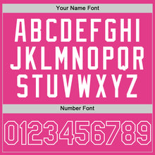 Загрузить изображение в средство просмотра галереи, Custom Pink White Mesh Authentic Throwback Baseball Jersey