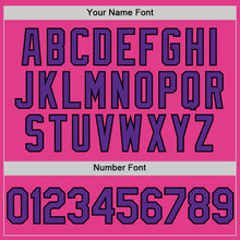 Загрузить изображение в средство просмотра галереи, Custom Pink Purple-Black Mesh Authentic Throwback Baseball Jersey