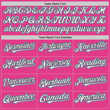 Загрузить изображение в средство просмотра галереи, Custom Pink Black-Light Blue Mesh Authentic Throwback Baseball Jersey