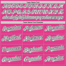 Загрузить изображение в средство просмотра галереи, Custom Pink White-Black Mesh Authentic Throwback Baseball Jersey