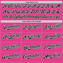 Загрузить изображение в средство просмотра галереи, Custom Pink Black-White Mesh Authentic Throwback Baseball Jersey