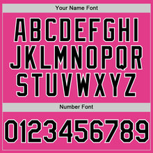 Загрузить изображение в средство просмотра галереи, Custom Pink Black-White Mesh Authentic Throwback Baseball Jersey