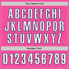 Load image into Gallery viewer, Custom Pink White-Navy Authentic Baseball Jersey