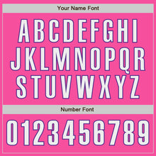 Load image into Gallery viewer, Custom Pink White-Purple Authentic Baseball Jersey