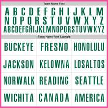 Load image into Gallery viewer, Custom Pink White-Kelly Green Authentic Baseball Jersey