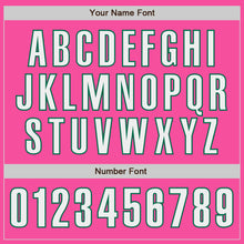 Load image into Gallery viewer, Custom Pink White-Kelly Green Authentic Baseball Jersey