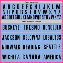 Charger l'image dans la galerie, Custom Pink Light Blue-Black Authentic Baseball Jersey