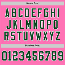 Загрузить изображение в средство просмотра галереи, Custom Pink Green-White Mesh Authentic Throwback Football Jersey