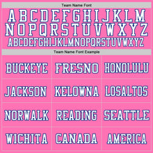 Загрузить изображение в средство просмотра галереи, Custom Pink Royal-White Mesh Authentic Throwback Football Jersey