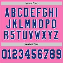 Загрузить изображение в средство просмотра галереи, Custom Pink Royal-White Mesh Authentic Throwback Football Jersey