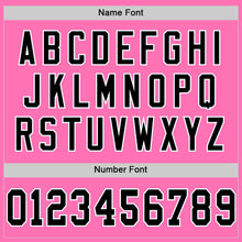 Загрузить изображение в средство просмотра галереи, Custom Pink Black-White Mesh Authentic Throwback Football Jersey