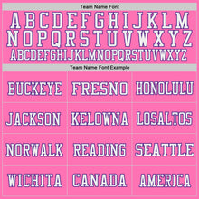 Load image into Gallery viewer, Custom Pink Purple-White Mesh Authentic Throwback Football Jersey