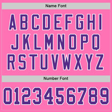 Load image into Gallery viewer, Custom Pink Purple-White Mesh Authentic Throwback Football Jersey