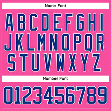 Загрузить изображение в средство просмотра галереи, Custom Pink Royal-White Hockey Lace Neck Jersey