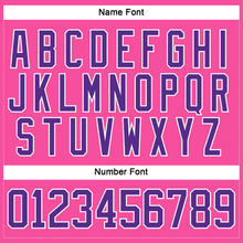 Charger l'image dans la galerie, Custom Pink Purple-White Hockey Lace Neck Jersey
