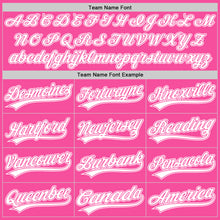 Загрузить изображение в средство просмотра галереи, Custom Pink White Authentic Throwback Baseball Jersey