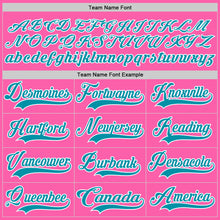 Загрузить изображение в средство просмотра галереи, Custom Pink Teal-White Hockey Jersey