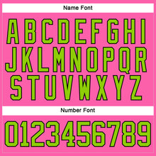 Загрузить изображение в средство просмотра галереи, Custom Pink Neon Green-Black Hockey Jersey