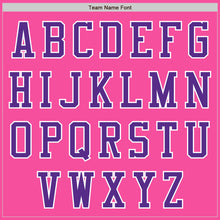 Laden Sie das Bild in den Galerie-Viewer, Custom Pink Purple-White Authentic Baseball Jersey