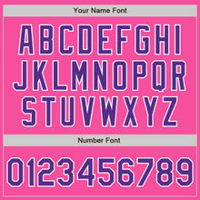 Laden Sie das Bild in den Galerie-Viewer, Custom Pink Purple-White Authentic Baseball Jersey
