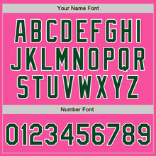 Laden Sie das Bild in den Galerie-Viewer, Custom Pink Green-White Authentic Baseball Jersey